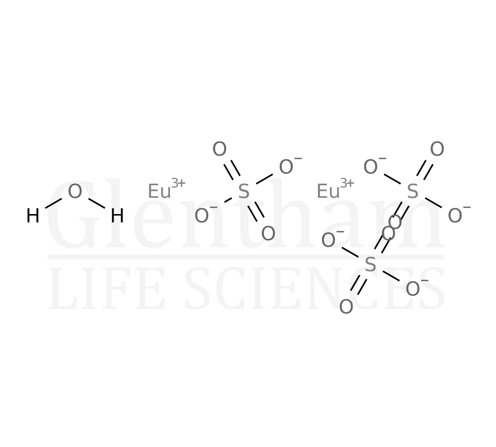 Europium sulfate hydrate, 99.999% Structure