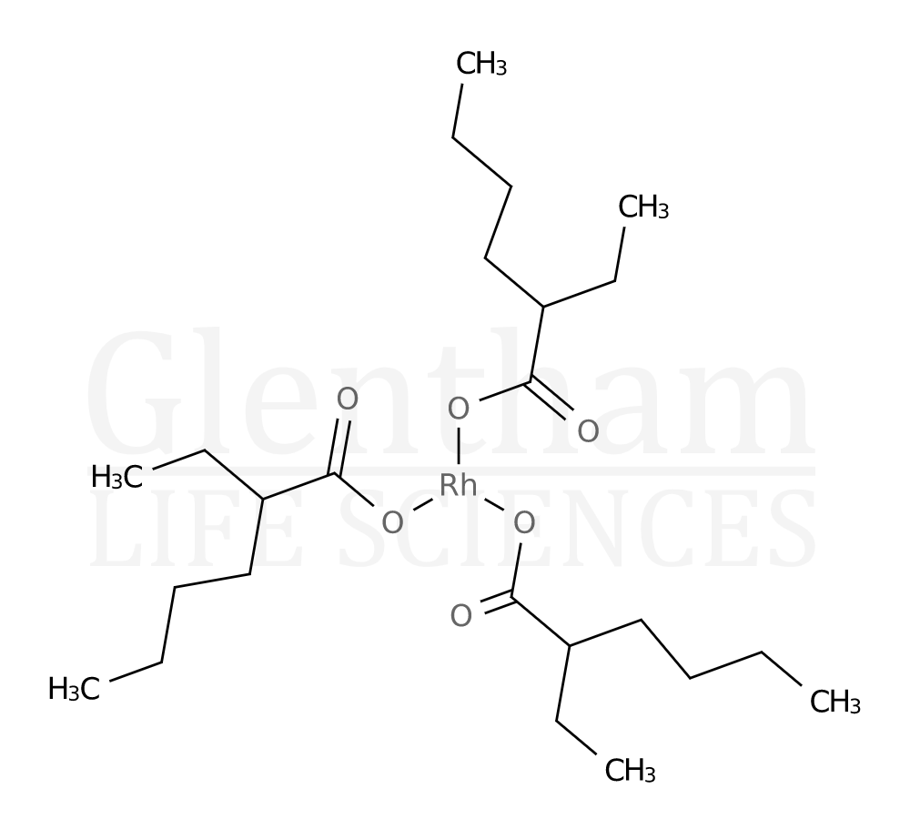 Strcuture for Rhodium 2-ethylhexanoate solution