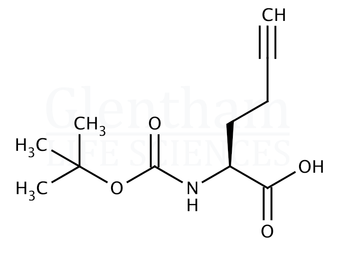 (S)-2-(Boc-amino)-5-hexynoic acid   Structure