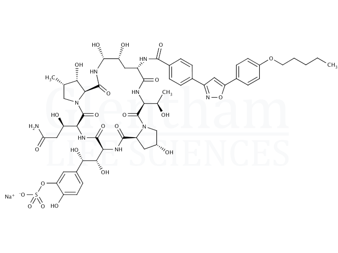 Structure for Micafungin sodium (208538-73-2)