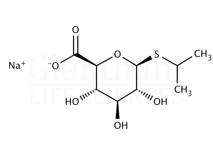 Isopropyl b-D-thioglucuronide sodium salt Structure