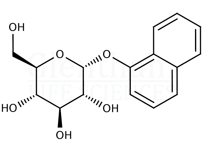 1-Naphthyl a-D-glucopyranoside Structure