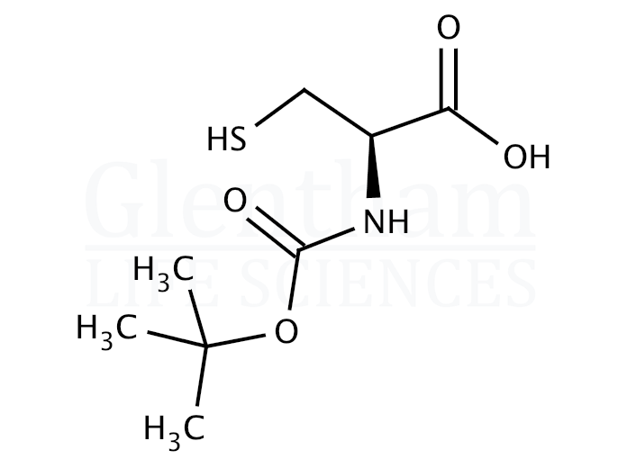 Structure for Boc-Cys-OH (20887-95-0)