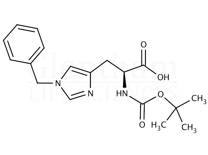 Boc-His(Bzl)-OH    Structure