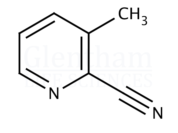 2-Cyano-3-methylpyridine (2-Cyano-3-picoline) Structure