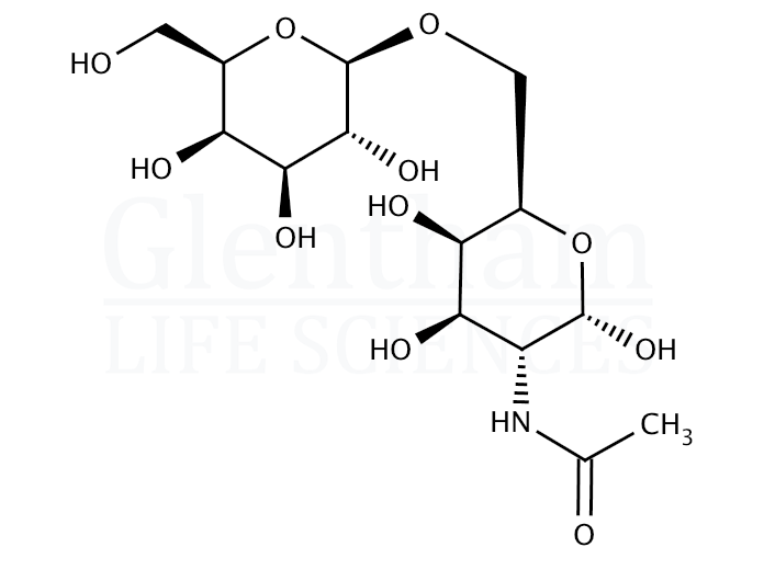 Structure for 2-Acetamido-2-deoxy-6-O-(b-D-galactopyranosyl)-D-galactopyranose