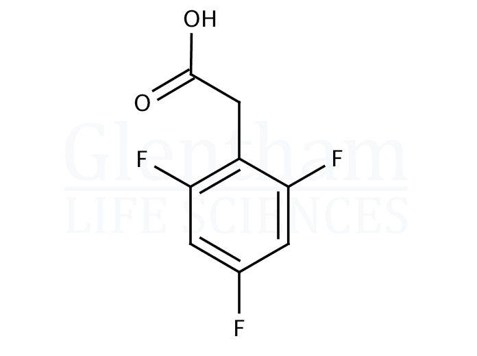 2,4,6-Trifluorophenylacetic acid Structure