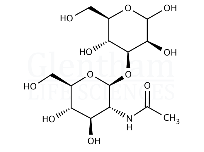 Structure for 3-O-(2-Acetamido-2-deoxy-b-D-glucopyranosyl)-D-mannopyranose