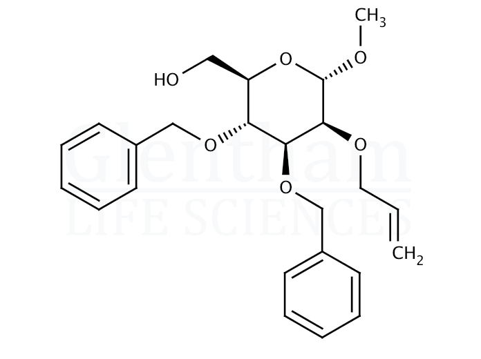 Structure for  Methyl 2-O-allyl-3,4-di-O-benzyl-a-D-mannopyranoside  (210297-56-6)