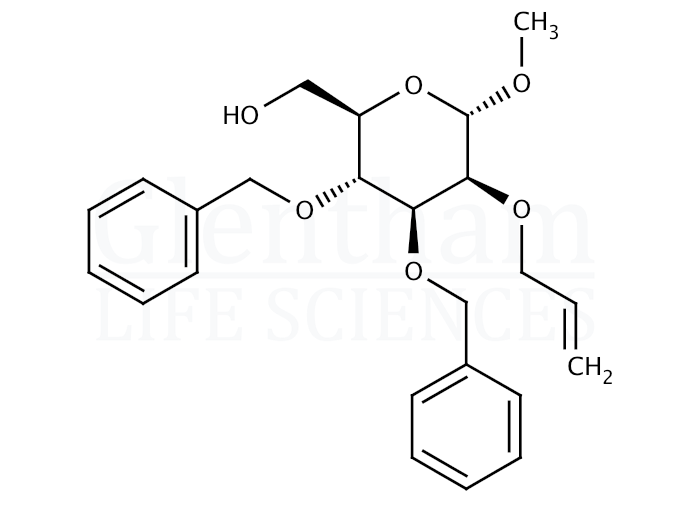 Methyl 2-O-allyl-3,4-di-O-benzyl-a-D-mannopyranoside Structure