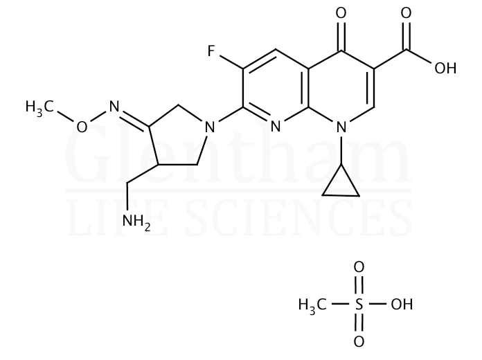 Structure for Gemifloxacin mesilate (210353-53-0)