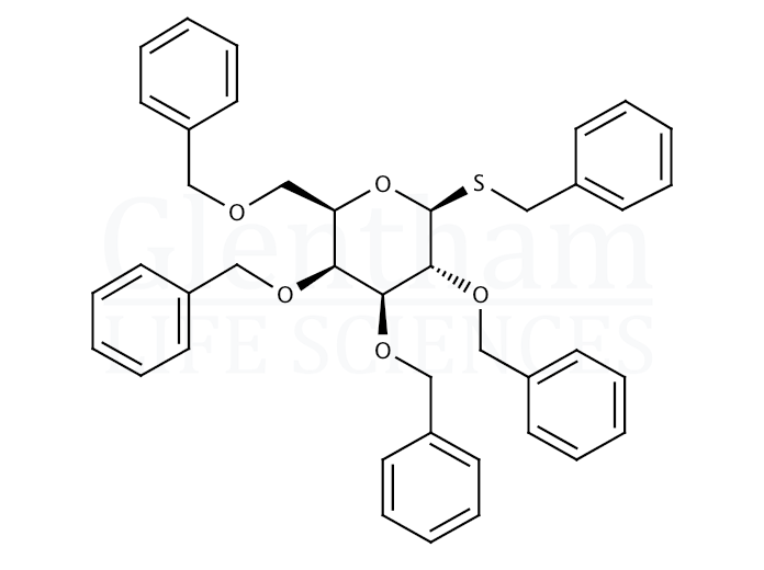 Structure for 1,2,3,4,6-Penta-O-benzyl-b-D-thiogalactopyranoside