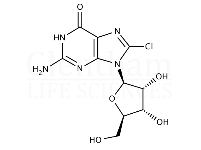 8-Chloroguanosine Structure