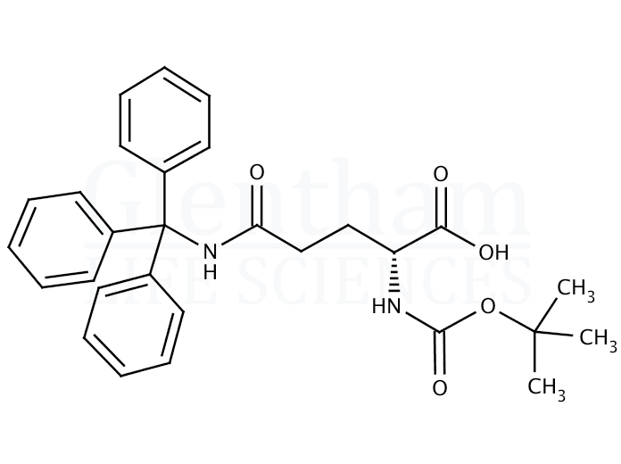 Structure for Boc-D-Gln(Trt)-OH (210750-95-1)