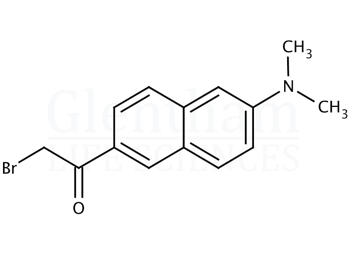 6-Bromoacetyl-2-dimethylaminonaphthalene Structure