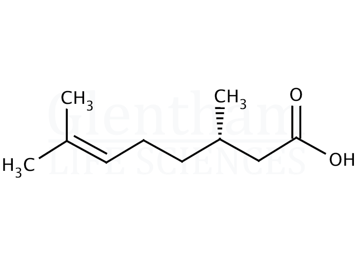 (S)-(-)-Citronellic acid  Structure