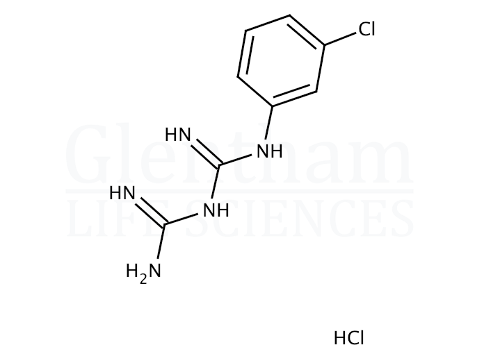 1-(3-Chlorophenyl)biguanide hydrochloride Structure