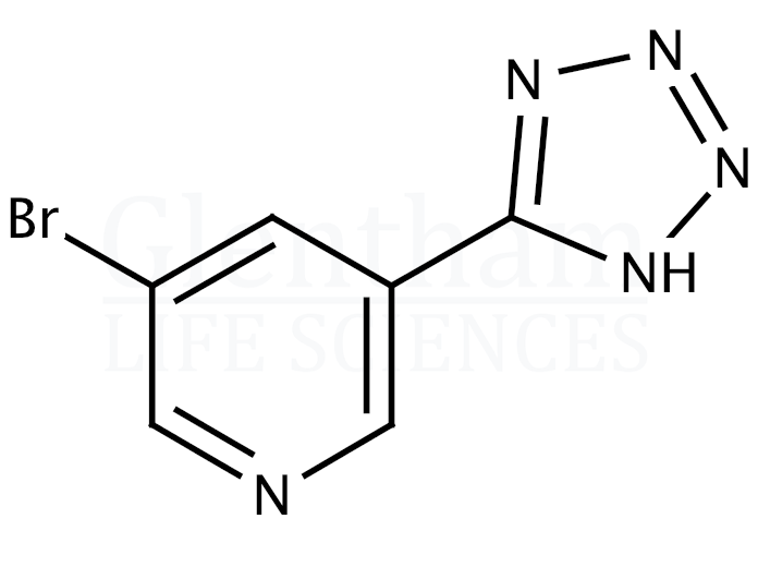 5-(5-Bromo-3-pyridyl)-1(H)-tetrazole Structure