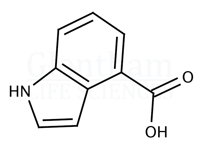 Indole-4-carboxylic acid Structure