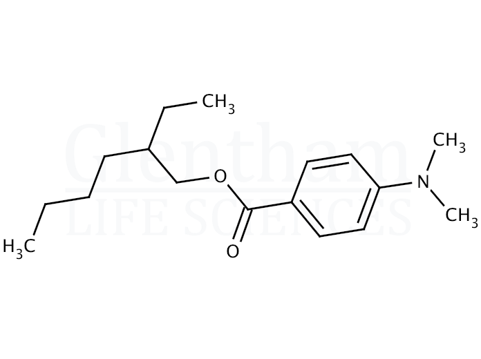 Structure for 2-Ethylhexyl 4-(dimethylamino)benzoate