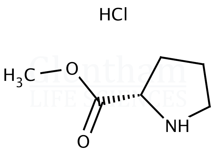 L-Proline methyl ester hydrochloride Structure