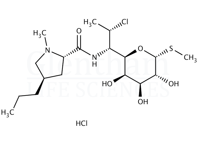 Structure for Clindamycin hydrochloride (21462-39-5)