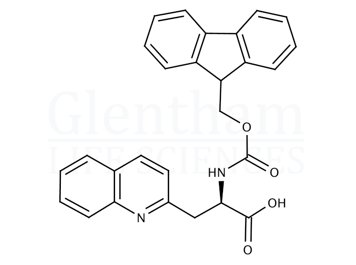Fmoc-3-(2''-quinolyl)-D-alanine Structure
