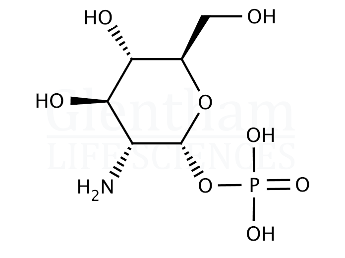 α-D-Glucosamine 1-phosphate Structure