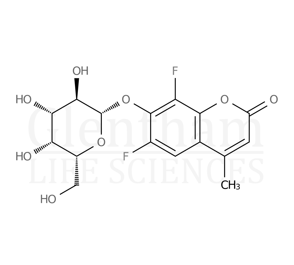 6,8-Difluoro-4-methylumbelliferyl-b-D-galactopyranoside Structure