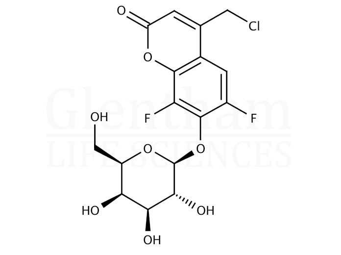 4-Chloromethyl-6,8-difluoroumbelliferyl-b-D-galactopyranoside Structure