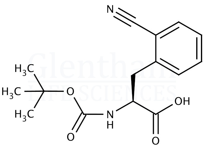 Structure for Boc-Phe(2-CN)-OH    (216312-53-7)