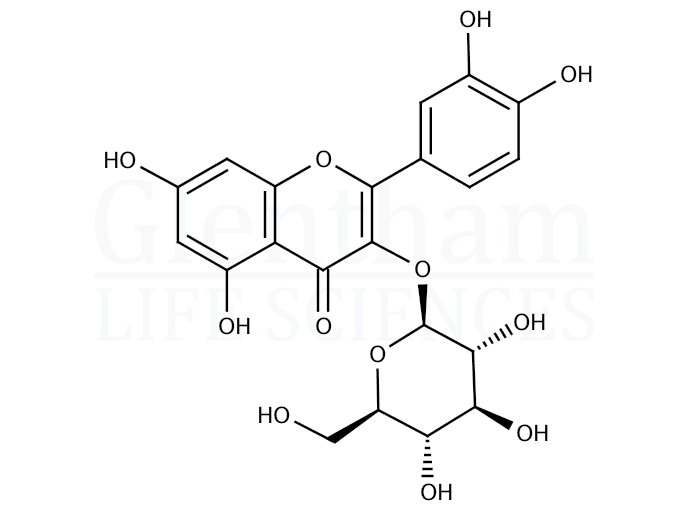 Structure for Quercetin 3-b-D-glucoside