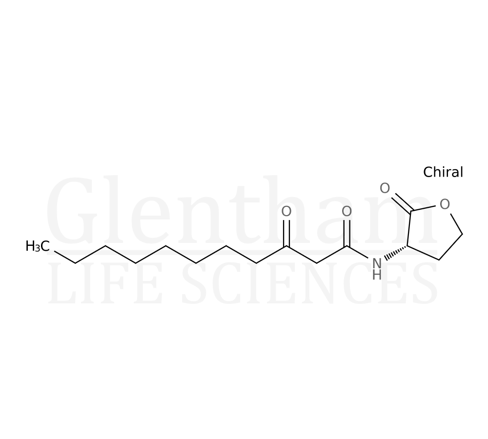 Structure for  N-(3-Oxoundecanoyl)-L-homoserine lactone  (216596-70-2)