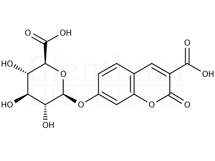 3-Carboxyumbelliferyl-b-D-glucuronide Structure