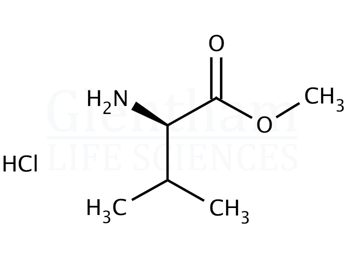 Structure for  H-D-Val-OMe hydrochloride  (21685-47-2)