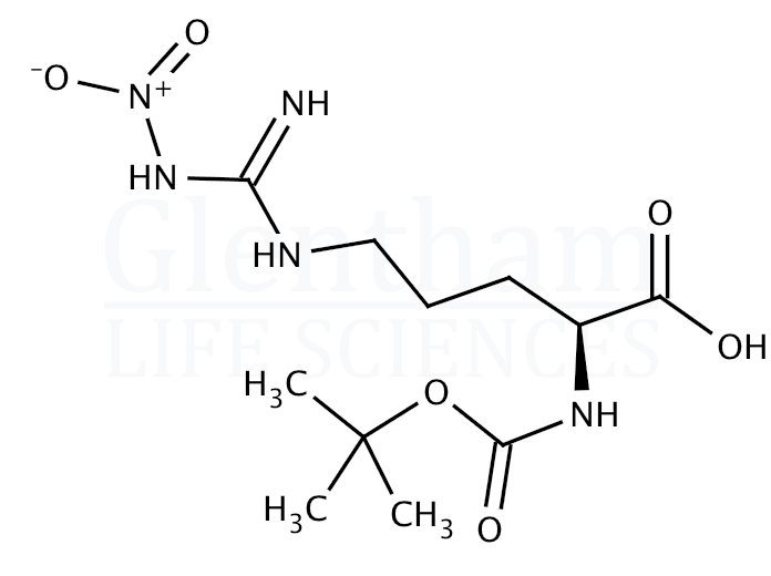 Structure for Boc-Arg(NO2)-OH (2188-18-3)