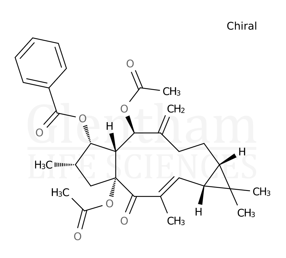 5,15-Diacetyl-3-benzoyllathyrol Structure