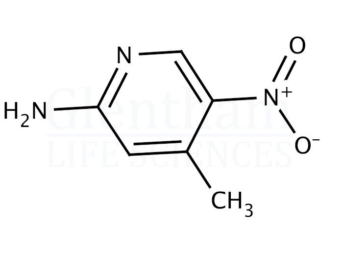 2-Amino-5-nitro-4-picoline (2-Amino-4-methyl-5-nitropyridine) Structure