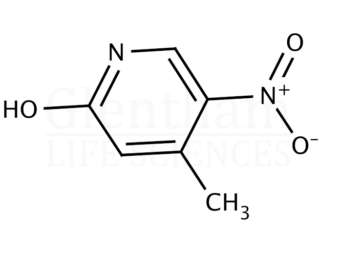 2-Hydroxy-5-nitro-4-picoline (2-Hydroxy-4-methyl-5-nitropyridine) Structure