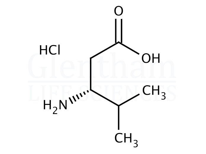 Structure for L-beta-Leucine hydrochloride