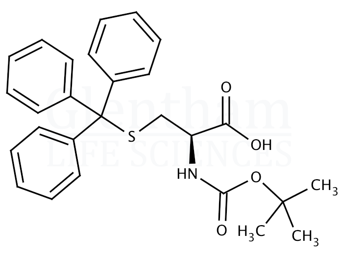 Structure for Boc-Cys(Trt)-OH   (21947-98-8)