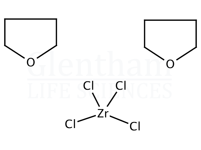 Tetrachlorobis(tetrahydrofuran)zirconium Structure