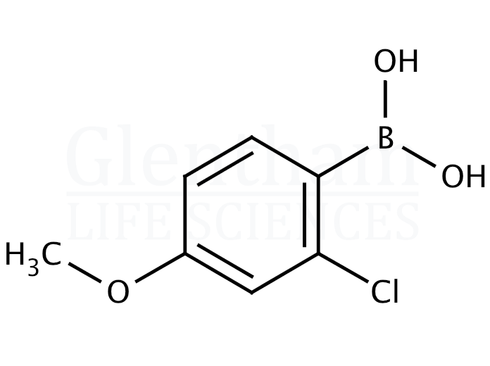 Structure for 2-Chloro-4-methoxyphenylboronic acid