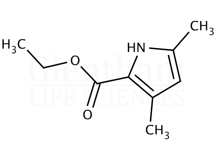 Structure for  Ethyl 3,5-dimethyl-2-pyrrolecarboxylate  (2199-44-2)