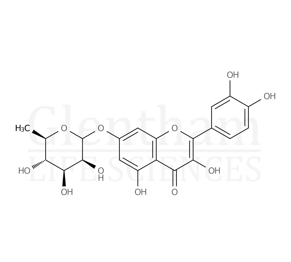 Quercetin 7-rhamnoside Structure