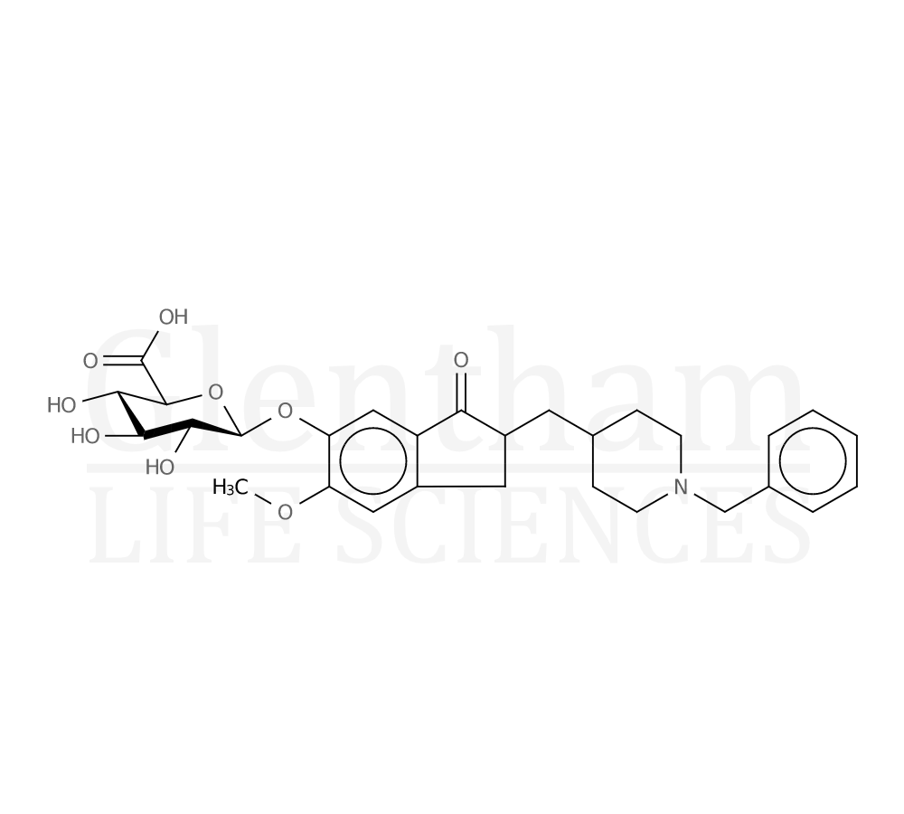 Structure for 6-O-Desmethyl donepezil b-D-glucuronide