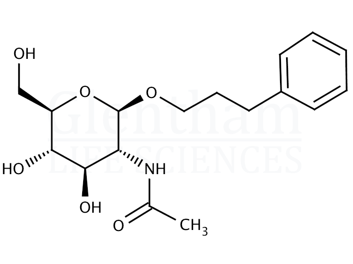 Structure for Phenylpropyl 2-acetamido-2-deoxy-b-D-glucopyranoside