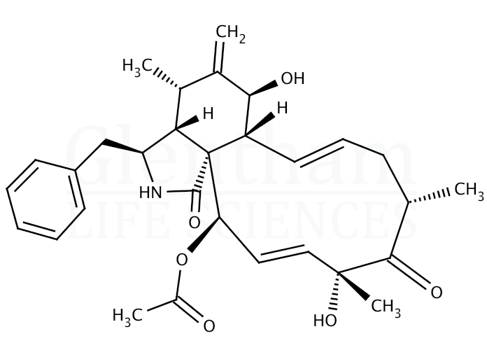 Structure for Cytochalasin D  (22144-77-0)