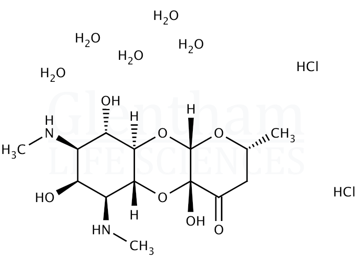 Structure for Spectinomycin dihydrochloride pentahydrate, EP grade (22189-32-8)