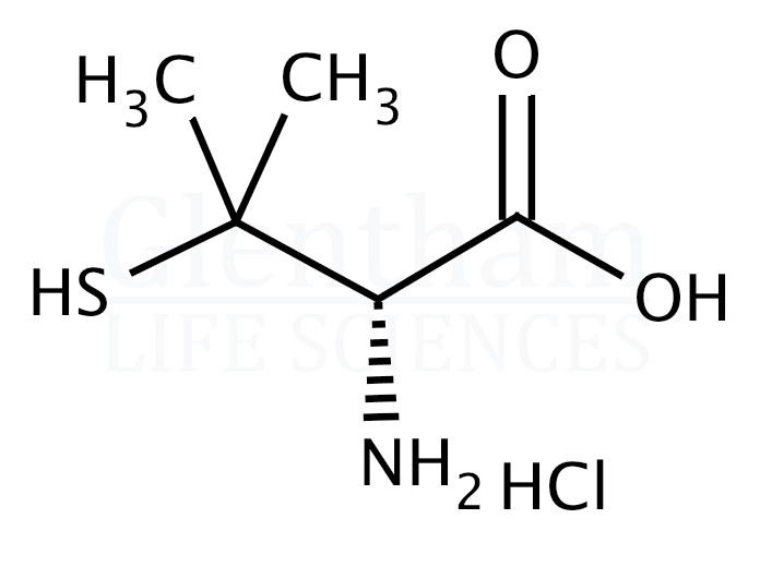 Structure for D-Penicillamine hydrochloride (2219-30-9)